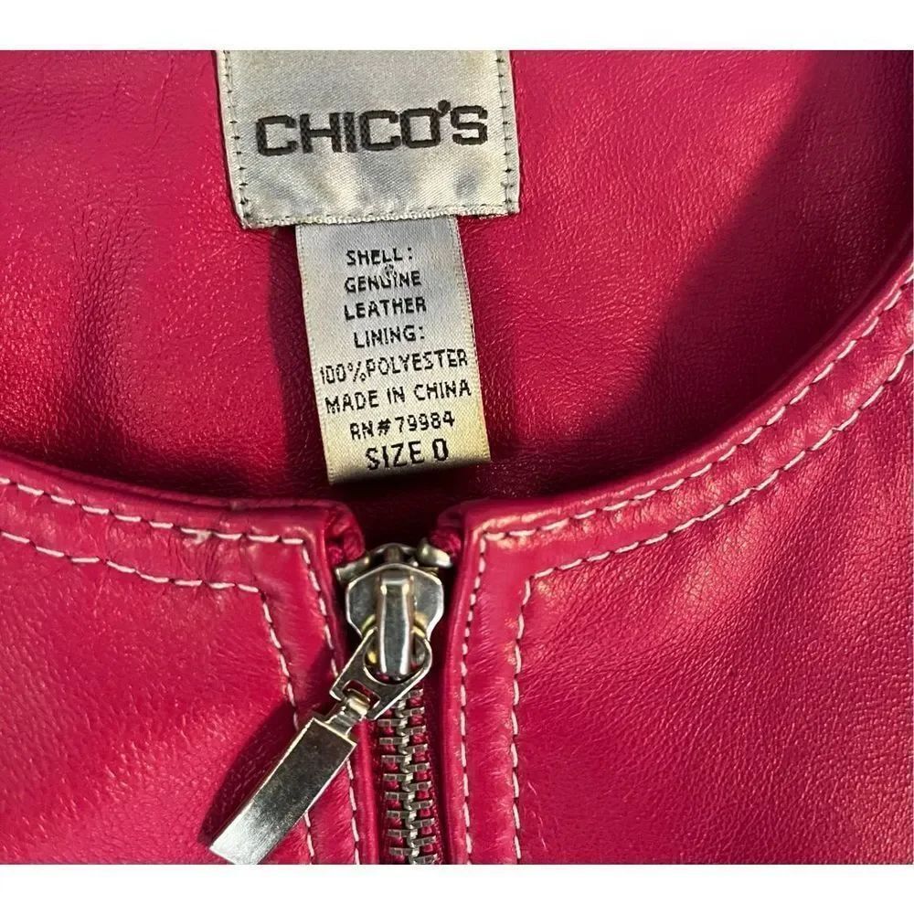 Chicos pink leather jacket - Picture 8 of 9